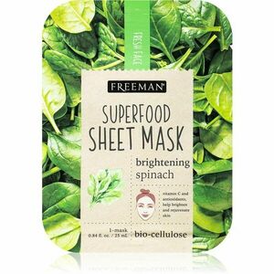 Freeman Superfood Spinach rozjasňující plátýnková maska 25 ml obraz