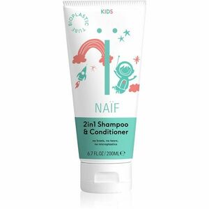 Naif Kids Shampoo & Conditioner šampon a kondicionér 2 v 1 pro děti 200 ml obraz