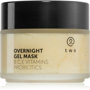 two cosmetics Overnight Gel Mask hydratační a vyživující pleťová maska s probiotiky 100 ml obraz