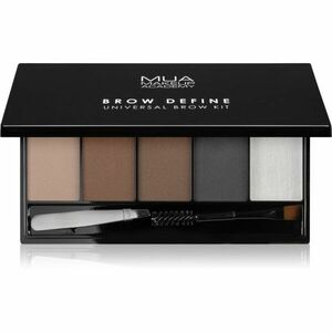 MUA Makeup Academy Brow Define paletka pudrových stínů na obočí s aplikátorem 1 ks obraz