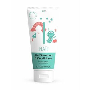 NAIF Dětský šampon a kondicionér 2v1 pro snadné rozčesávání 200 ml obraz