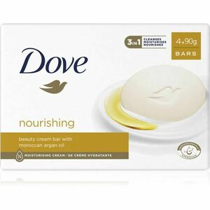 Dove Cream Oil tuhé mýdlo s arganovým olejem 4x90 g obraz
