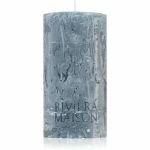 Rivièra Maison Pillar Candle Grey Blue dekorativní svíčka 7x13 cm obraz