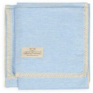 Babymatex Linen deka pro děti Blue 75x100 cm obraz