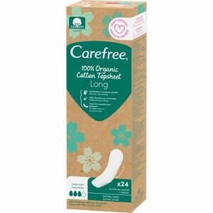 Carefree Organic Cotton Long slipové vložky 24 ks obraz
