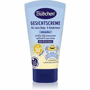 Bübchen Sensitive Sun Protection Face Cream SPF 50+ ochranný krém na obličej pro děti SPF 50+ 6 m+ 50 ml obraz