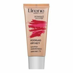 Lirene Vitamin E High-Coverage Liquid Foundation 24 Beige fluidní make-up proti nedokonalostem pleti 30 ml obraz