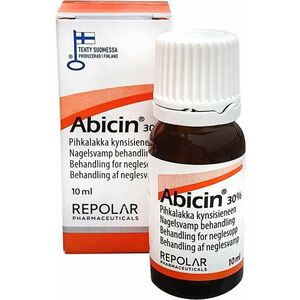 REPOLAR Abicin 30% pryskyřicový lak proti plísňovým infekcím nehtů 10ml obraz