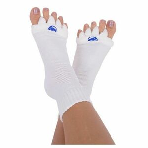 HAPPY FEET Adjustační ponožky white velikost M obraz