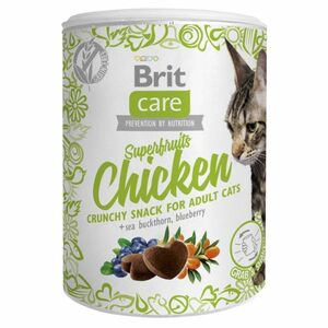 BRIT Care Snack Superfruits Chicken s kuřetem, rakytníkem a borůvkami pro kočky 100 g obraz