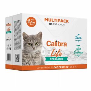 CALIBRA Life kapsa Sterilised Multipack kapsičky pro kastrované kočky 12 x 85 g obraz
