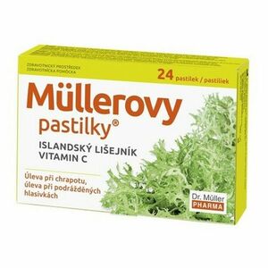 DR. MÜLLER Müllerovy pastilky islandský lišejník a vitamín C 24ks ZP obraz