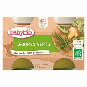 Babybio Zelená zelenina 2x130 g obraz