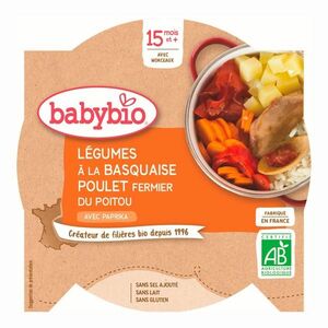 Babybio Zelenina s baskickým kuřetem a rýží 260 g obraz