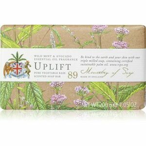 The Somerset Toiletry Co. Natural Spa Wellbeing Soaps tuhé mýdlo na tělo Wild Mint & Avocado 200 g obraz
