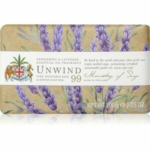 The Somerset Toiletry Co. Natural Spa Wellbeing Soaps tuhé mýdlo na tělo Peppermint & Lavender 200 g obraz