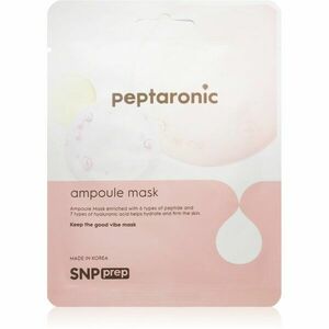 SNP Prep Peptaronic plátýnková maska s hydratačním a revitalizačním účinkem 25 ml obraz