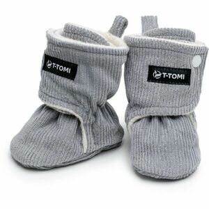 T-TOMI Booties Grey dětské capáčky 0-3 months Warm obraz