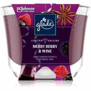 GLADE Merry Berry & Wine vonná svíčka 224 g obraz