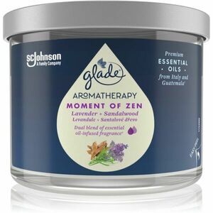 GLADE Aromatherapy Moment of Zen vonná svíčka Lavender + Sandalwood 260 g obraz