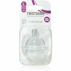 Twistshake Anti-Colic Teat savička na láhev Large 4m+ 2 ks obraz