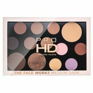 Makeup Revolution Pro HD Amplified Palette The Face Works - Medium Dark multifunkční paleta 15 g obraz