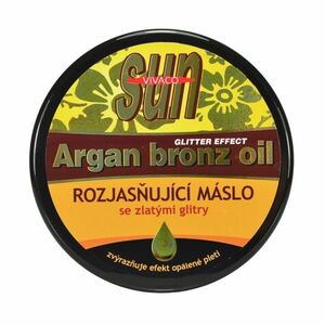 Vivaco Zvláčňující máslo Argan bronz oil s GLITRY po opalování 200 ml obraz