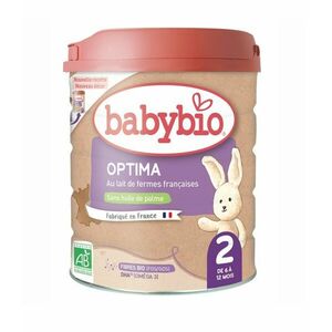 Babybio Optima 2 Pokračovací kojenecké bio mléko s probiotiky a prebiotiky 800 g obraz