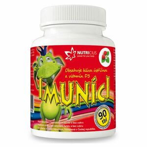 NUTRICIUS Imuníci Hlíva ústřičná s vitamínem D pro děti 90 tablet obraz