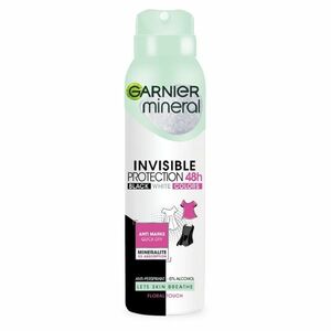 GARNIER Mineral Quick Dry Invisible Black White Colors antiperspirant ve spreji 150 ml obraz