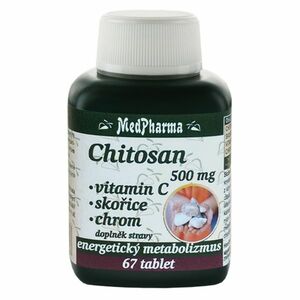 MEDPHARMA Chitosan 500 mg s vitamínem C 67 tablet obraz