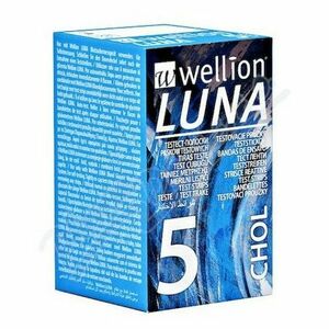 Wellion LUNA testovací proužky pro měření cholesterolu 5 ks obraz