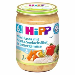HIPP Baby těstoviny s aljašskou treskou v máslové zelenině 6m+ 190 g obraz
