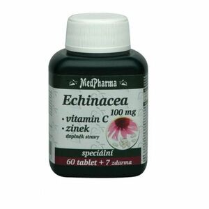 MEDPHARMA Echinacea 100 mg + vitamin C + zinek 67 tablet obraz