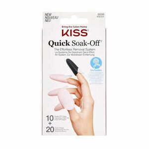 KISS Odstraňovač umělých nehtů (Soak Off Remover Caps) 20 ks obraz