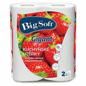 BIG SOFT Kuchyňské utěrky Gigant 2-vrstvé 2 role obraz