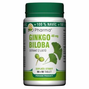 BIO PHARMA Ginkgo Biloba extrakt 40 mg 90+90 tablet obraz