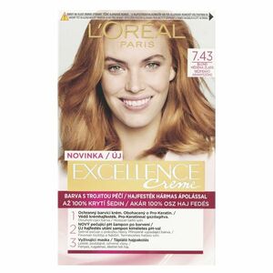 L'OREAL Excellence Creme Barva na vlasy 7.43 Blond měděná zlatá obraz