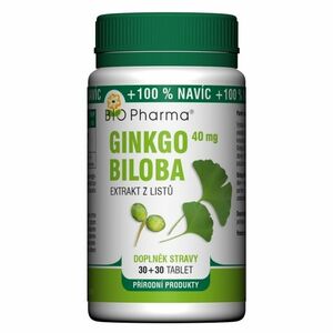 BIO PHARMA Ginkgo Biloba extrakt 40 mg 30+30 tablet obraz