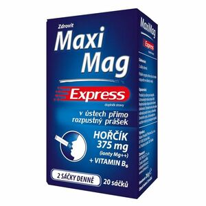 ZDROVIT MaxiMag Express hořčík 375 mg + vitamin B6 20 sáčků obraz