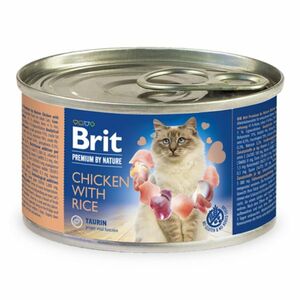BRIT Premium by Nature Chicken with Rice konzerva pro kočky 200 g obraz