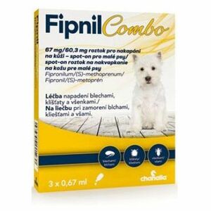 FIPNIL Combo 67/60, 3mg S Dog Spot-on 3x0, 67ml obraz