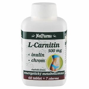 MEDPHARMA L-Carnitin 500 mg + inulin + chrom 67 tablet obraz