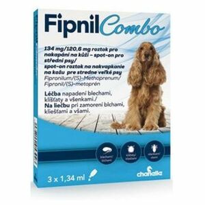 FIPNIL Combo 134/120, 6mg M Dog Spot-on 3x1, 34ml obraz