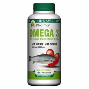 BIO PHARMA Omega 3 1000 mg + EPA + DHA 100+60 tobolek obraz