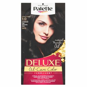 PALETTE Deluxe Barva na vlasy 1-0 (900) Sytý přirozeně černý obraz