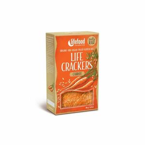 LIFEFOOD Crackers mrkvánky RAW BIO 80 g obraz