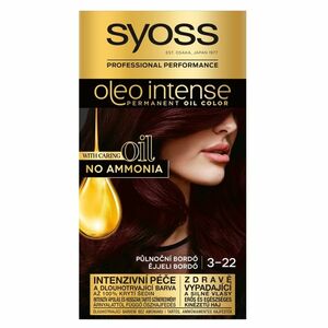 SYOSS Oleo Intense Barva na vlasy 3-22 Půlnoční bordó obraz