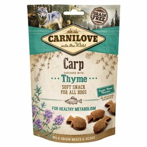 CARNILOVE Dog semi moist snack carp&thyme 200 g obraz