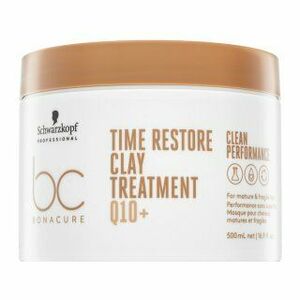 Schwarzkopf Professional BC Bonacure Time Restore Clay Treatment Q10+ posilující maska pro zralé vlasy 500 ml obraz